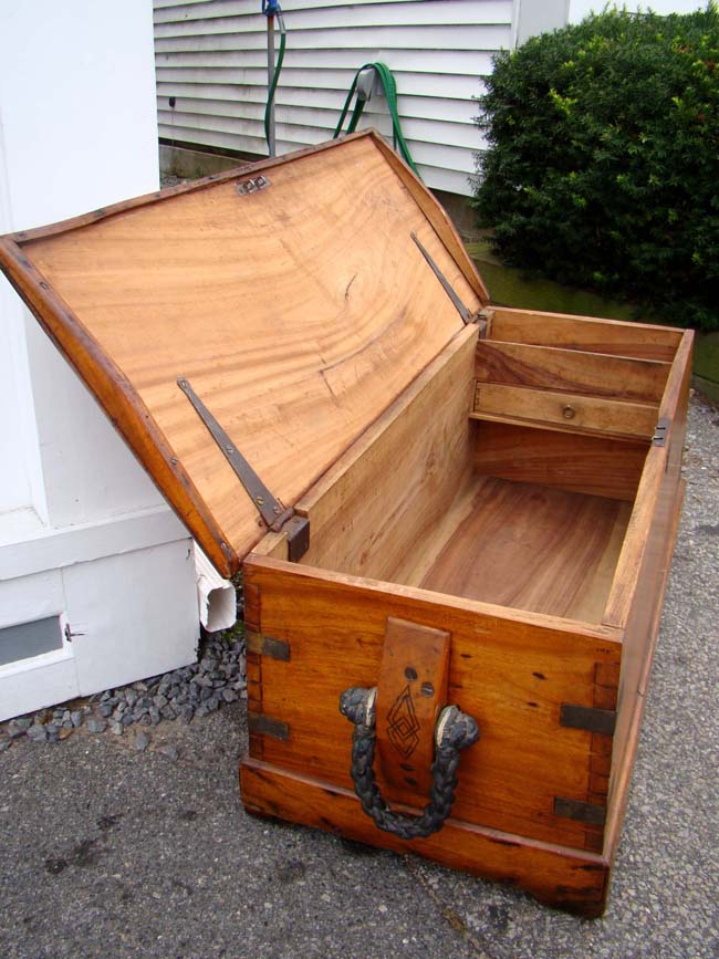 A China Trade period Camphorwood Sailors Sea Chest circa 1825 — image 5
